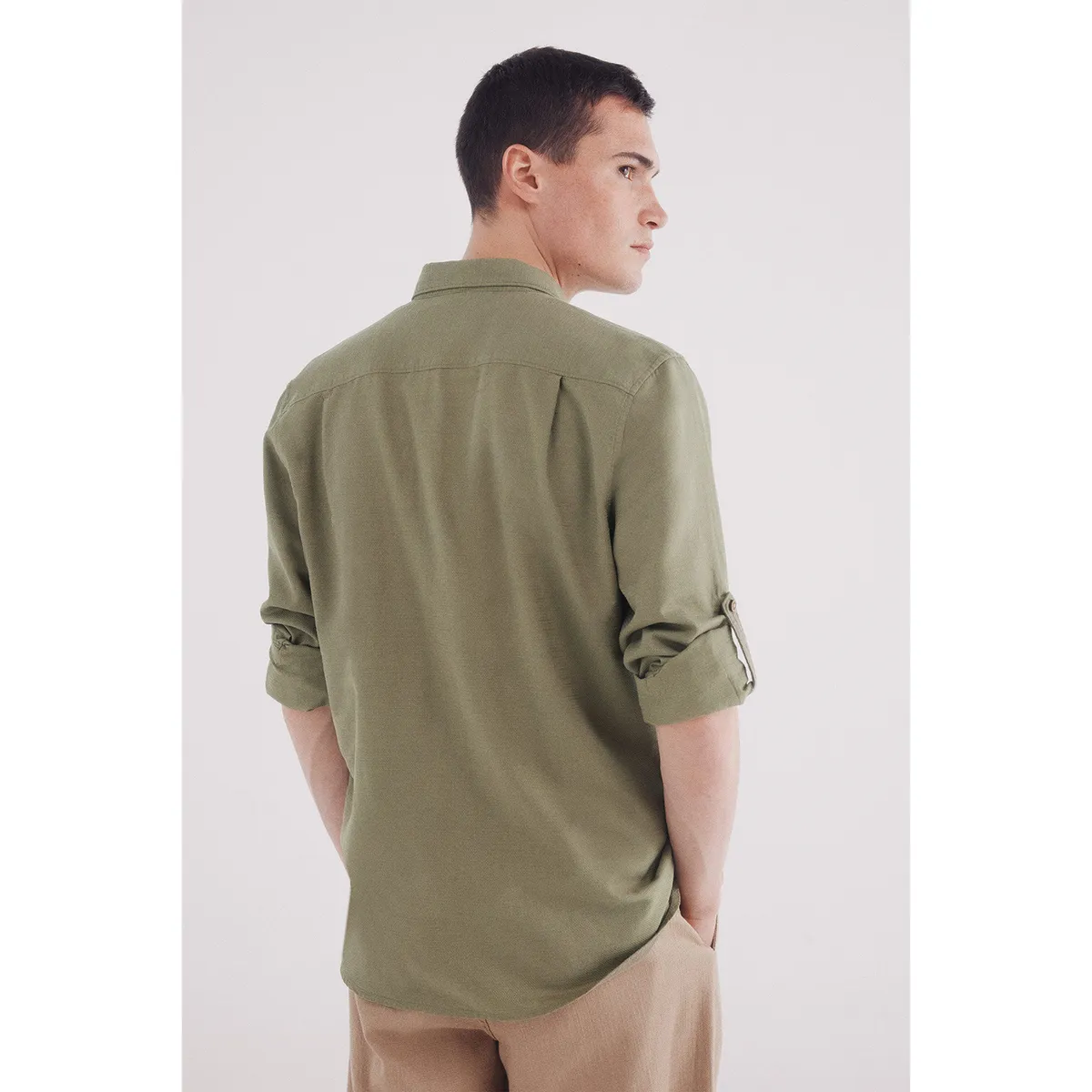 SPRINGFIELD - Camisa 100% Algodón Manga Larga Regular Fit Hombre Springfield