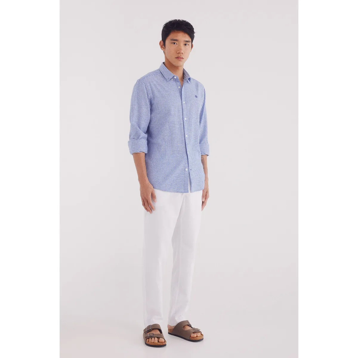 SPRINGFIELD - Camisa Algodón Manga Larga Regular Fit Hombre Springfield