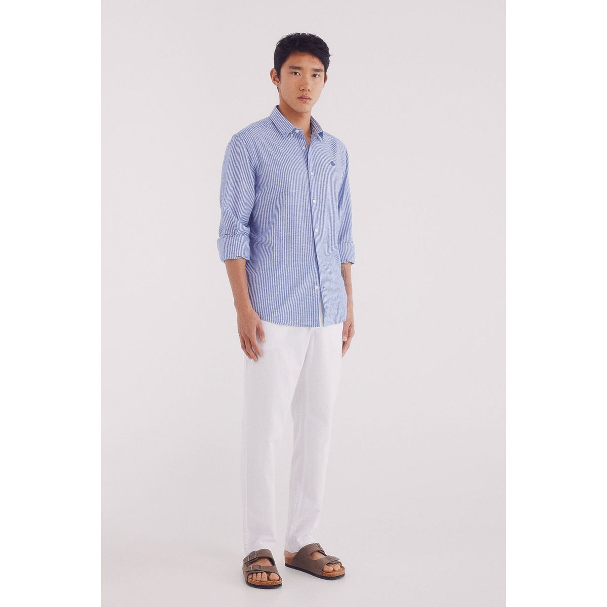 SPRINGFIELD - Camisa Algodón Manga Larga Regular Fit Hombre Springfield