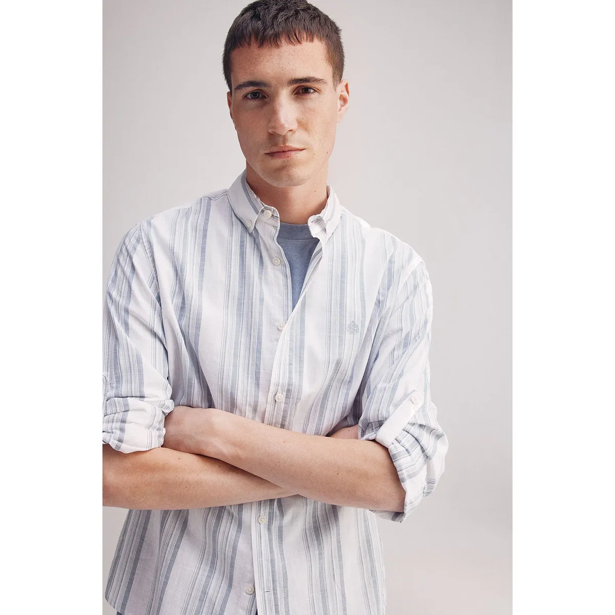 SPRINGFIELD - Camisa 100% Algodón Manga Larga Regular Fit Hombre Springfield