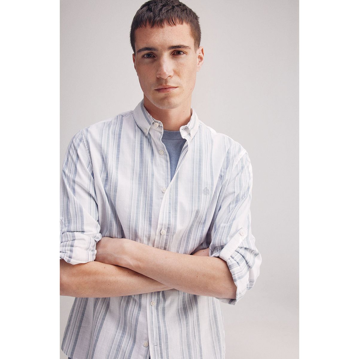 SPRINGFIELD - Camisa 100% Algodón Manga Larga Regular Fit Hombre Springfield