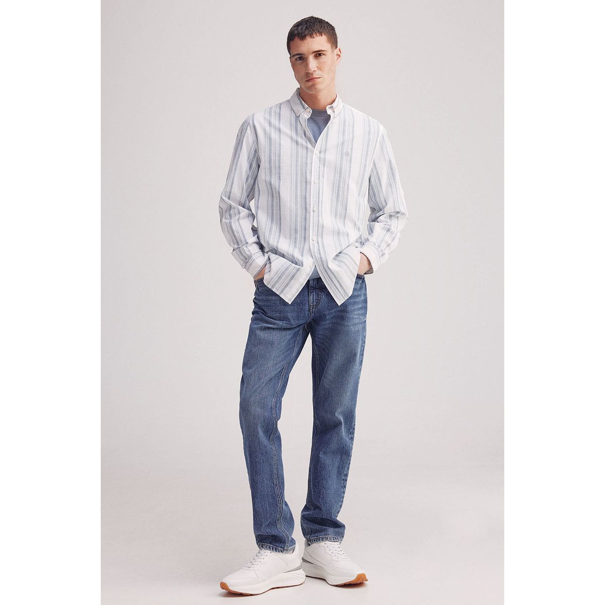 SPRINGFIELD - Camisa 100% Algodón Manga Larga Regular Fit Hombre Springfield