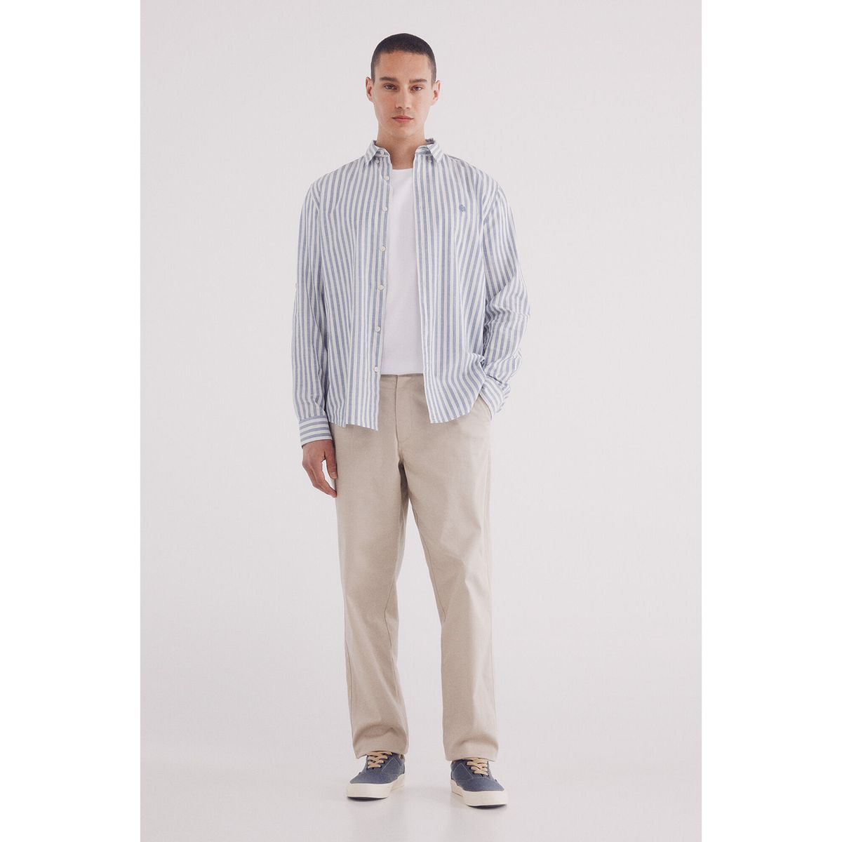 SPRINGFIELD - Camisa 100% Algodón Manga Larga Regular Fit Hombre Springfield