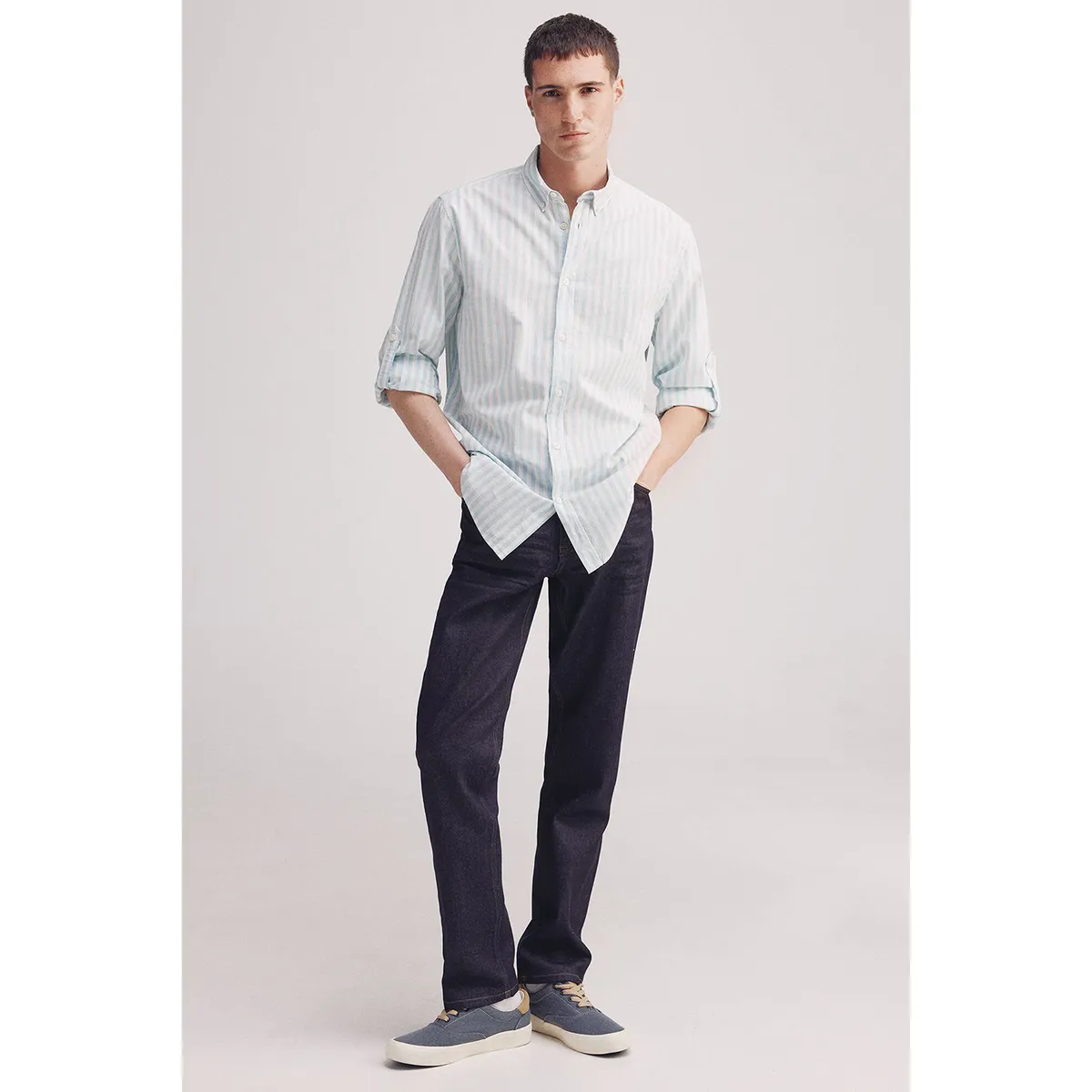 SPRINGFIELD - Camisa 100% Algodón Manga Larga Regular Fit Hombre Springfield