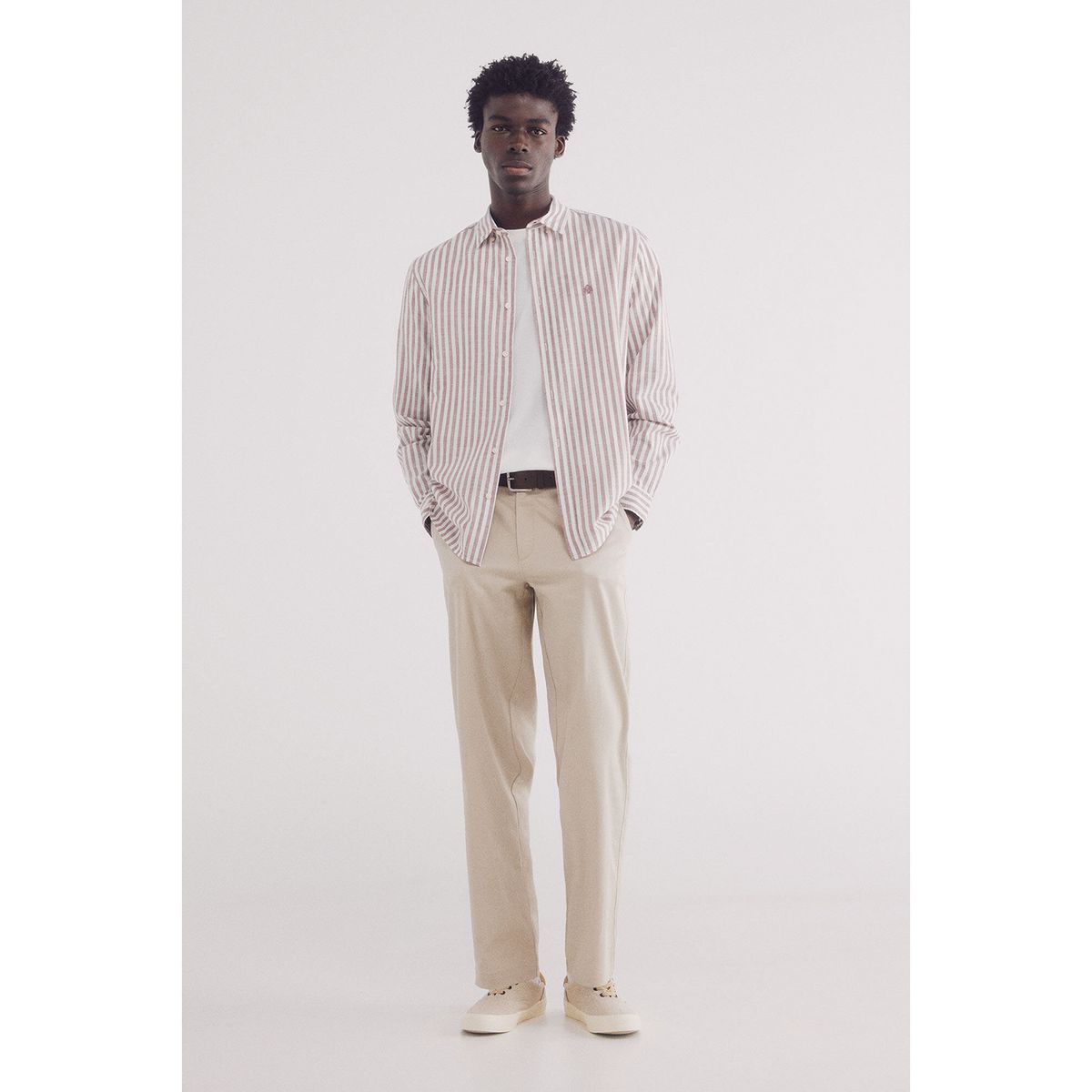 SPRINGFIELD - Camisa 100% Algodón Manga Larga Regular Fit Hombre Springfield