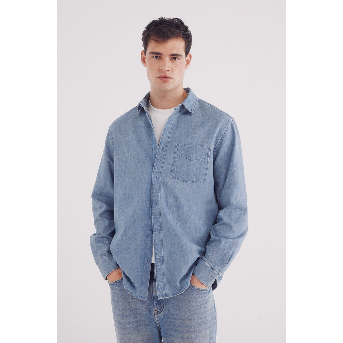 SPRINGFIELD - Camisa 100% Algodón Manga Larga Regular Fit Hombre Springfield