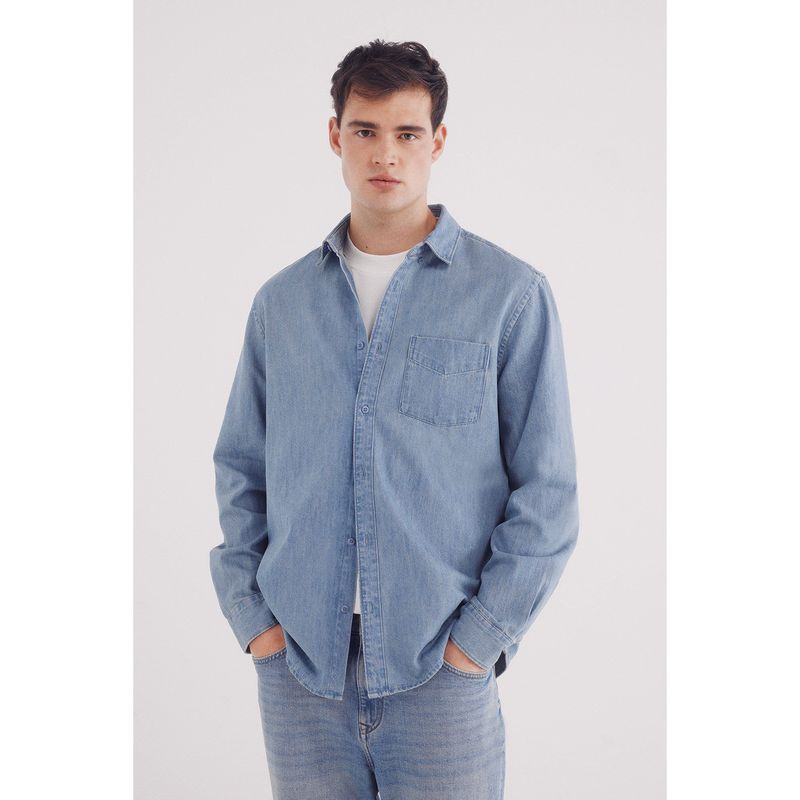 SPRINGFIELD - Camisa 100% Algodón Manga Larga Regular Fit Hombre Springfield