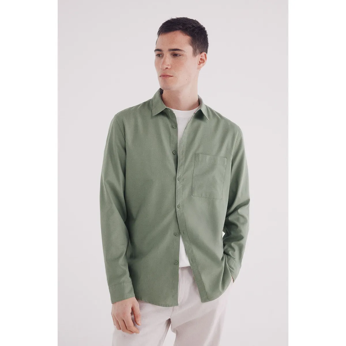 SPRINGFIELD - Camisa Manga Larga Regular Fit Hombre Springfield