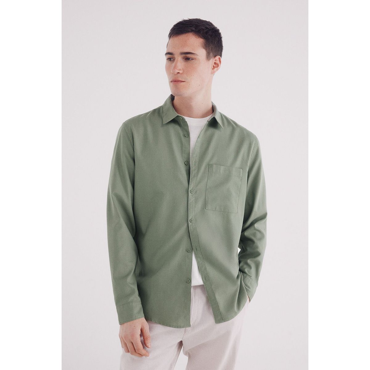 SPRINGFIELD - Camisa Manga Larga Regular Fit Hombre Springfield