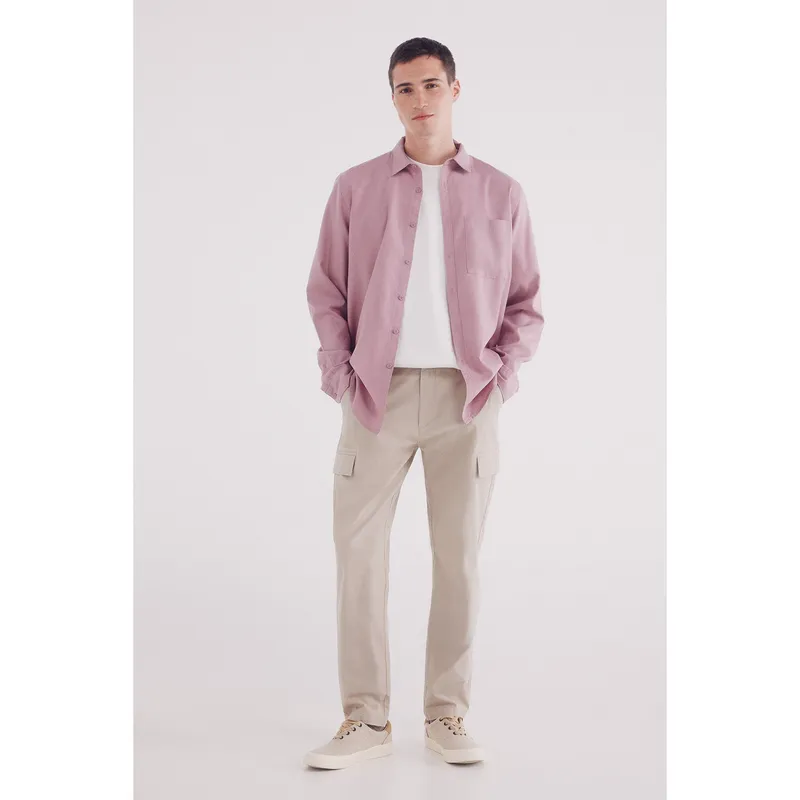 SPRINGFIELD - Camisa Manga Larga Regular Fit Hombre Springfield