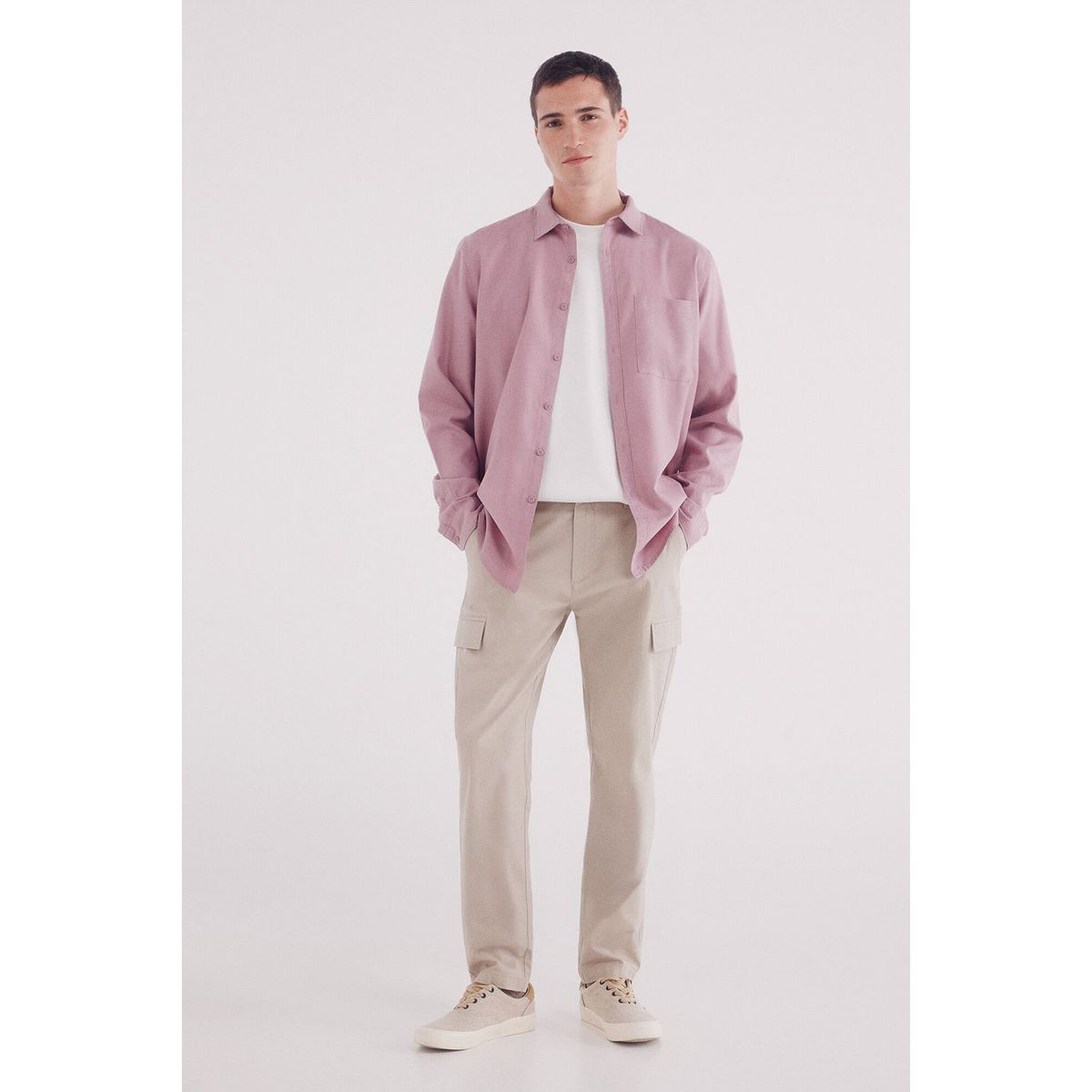 SPRINGFIELD - Camisa Manga Larga Regular Fit Hombre Springfield