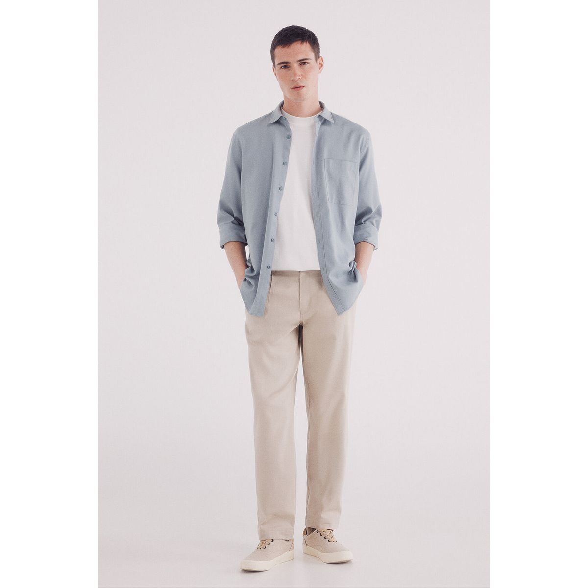 SPRINGFIELD - Camisa Manga Larga Regular Fit Hombre Springfield