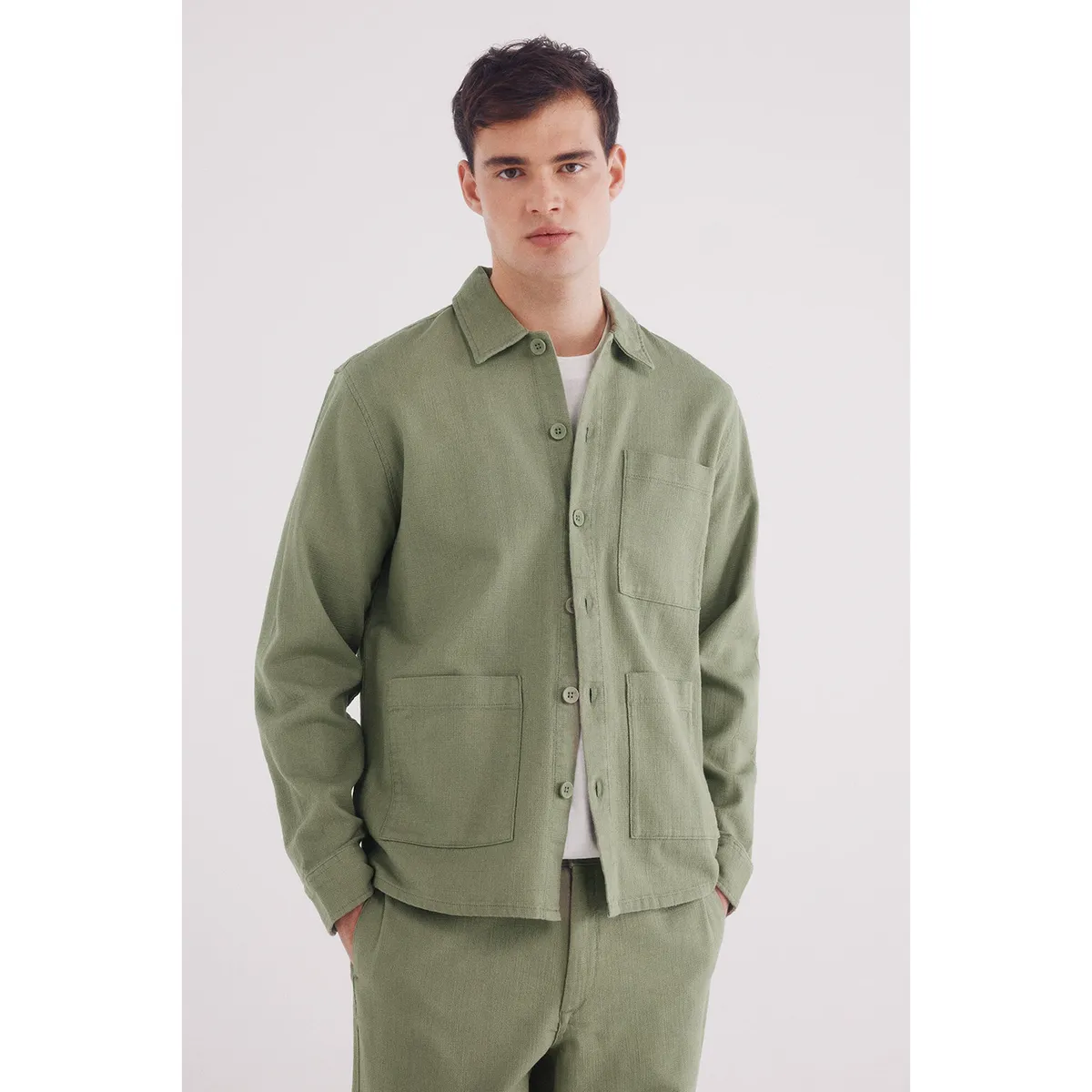 SPRINGFIELD - Camisa 100% Algodón Manga Larga Regular Fit Hombre Springfield