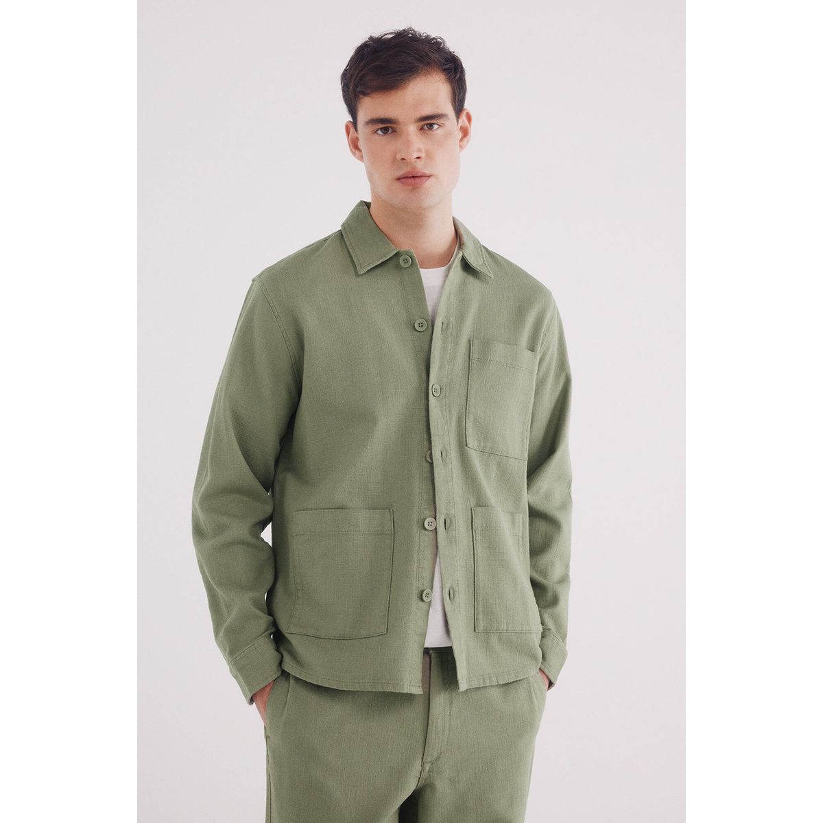 SPRINGFIELD - Camisa 100% Algodón Manga Larga Regular Fit Hombre Springfield