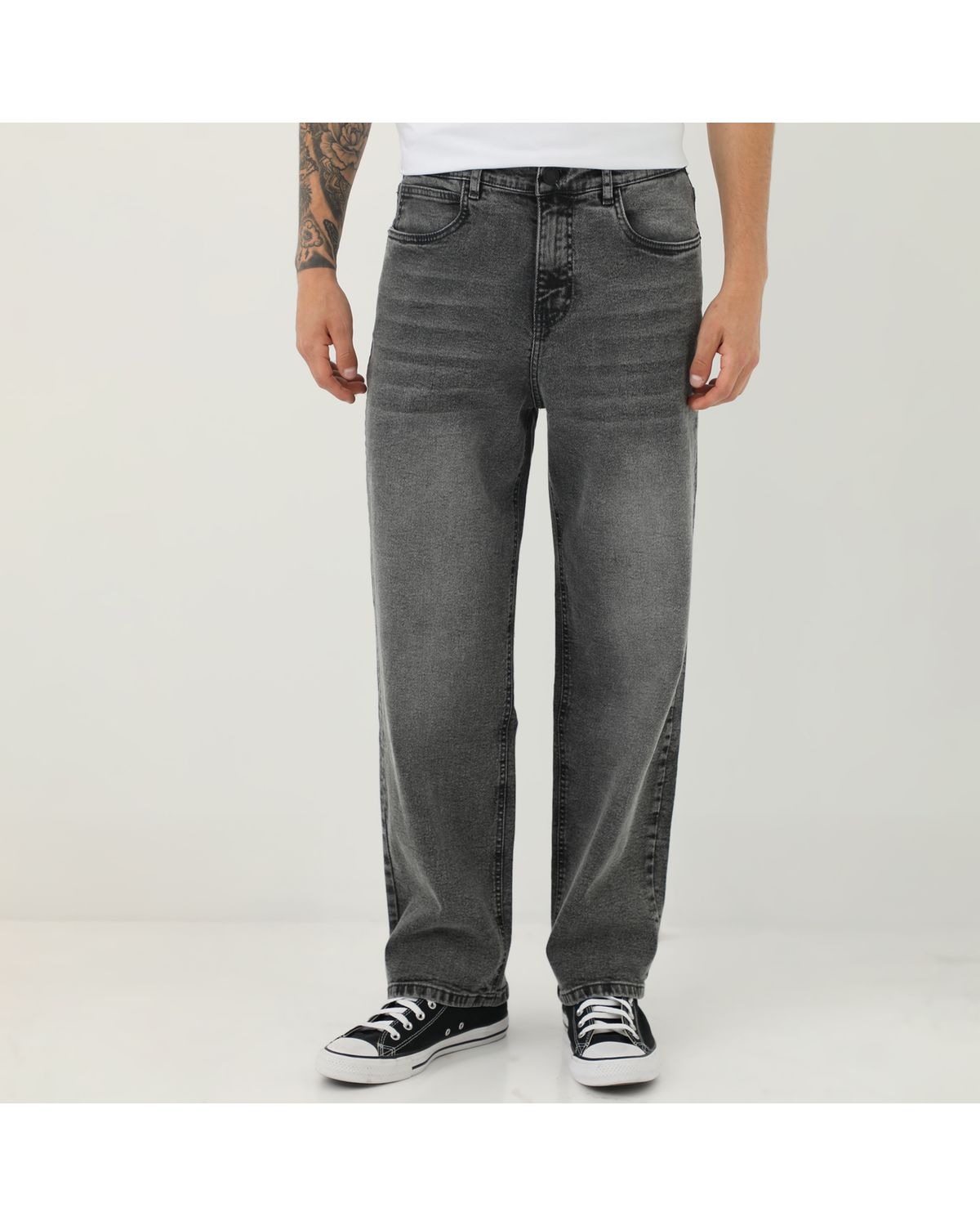 Moda Pantalon Corte Bagui Jeans Burgos Mom Bagui: Denim Rígido