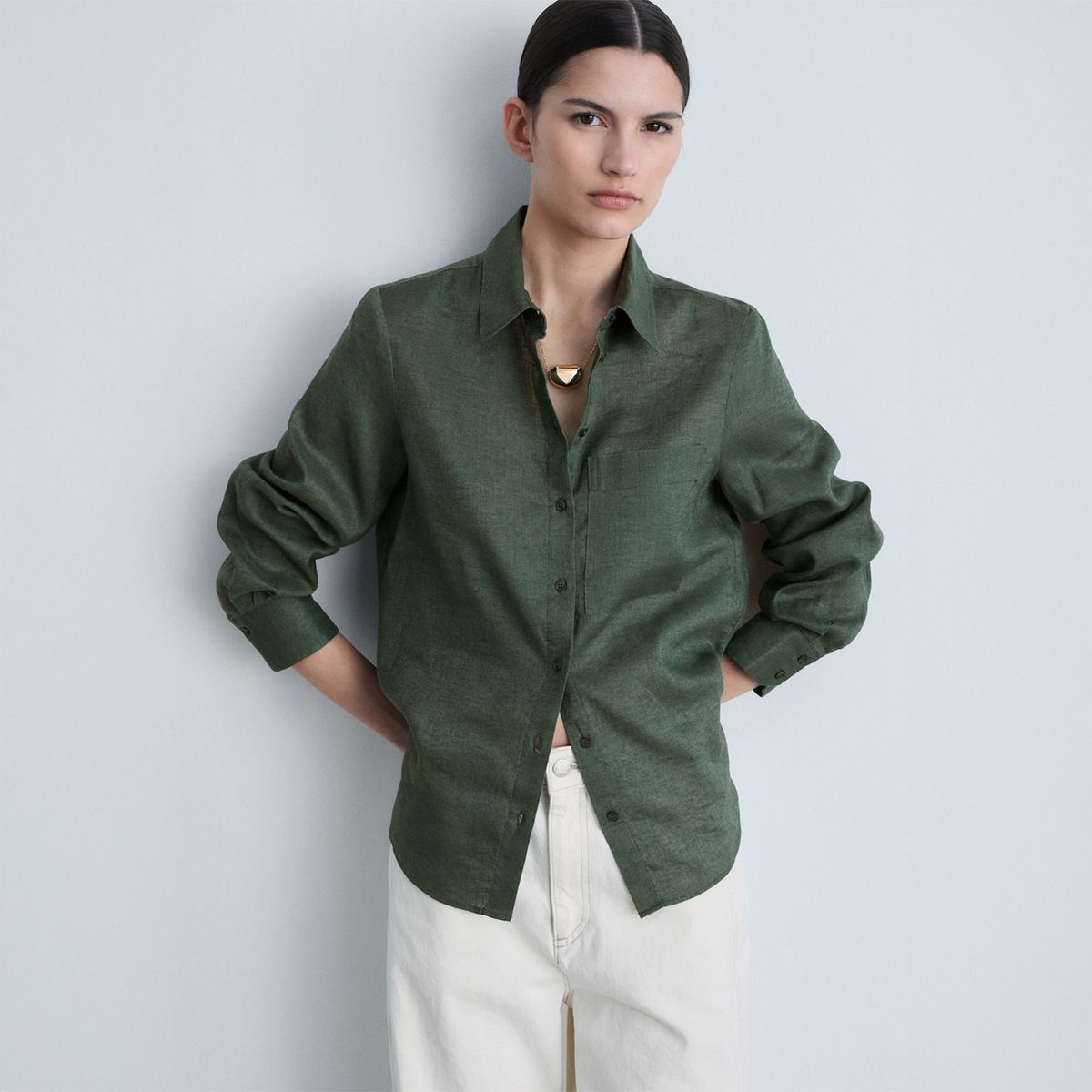 MANGO - Blusa Casual Mujer Mango