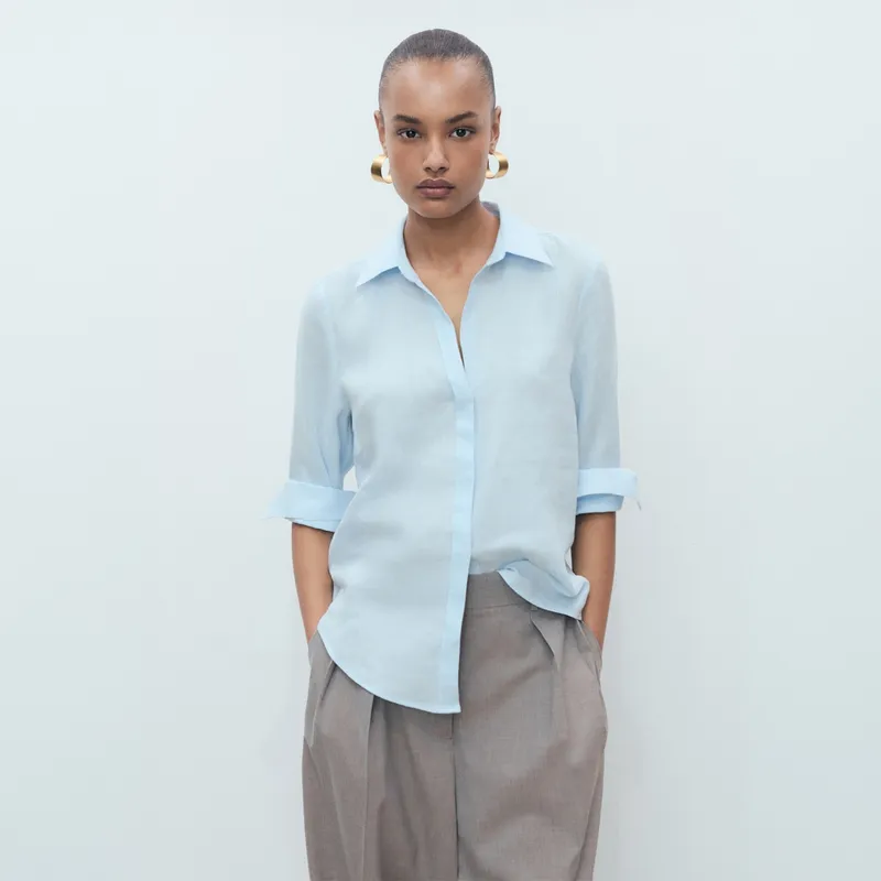 MANGO - Blusa Casual Mujer Mango