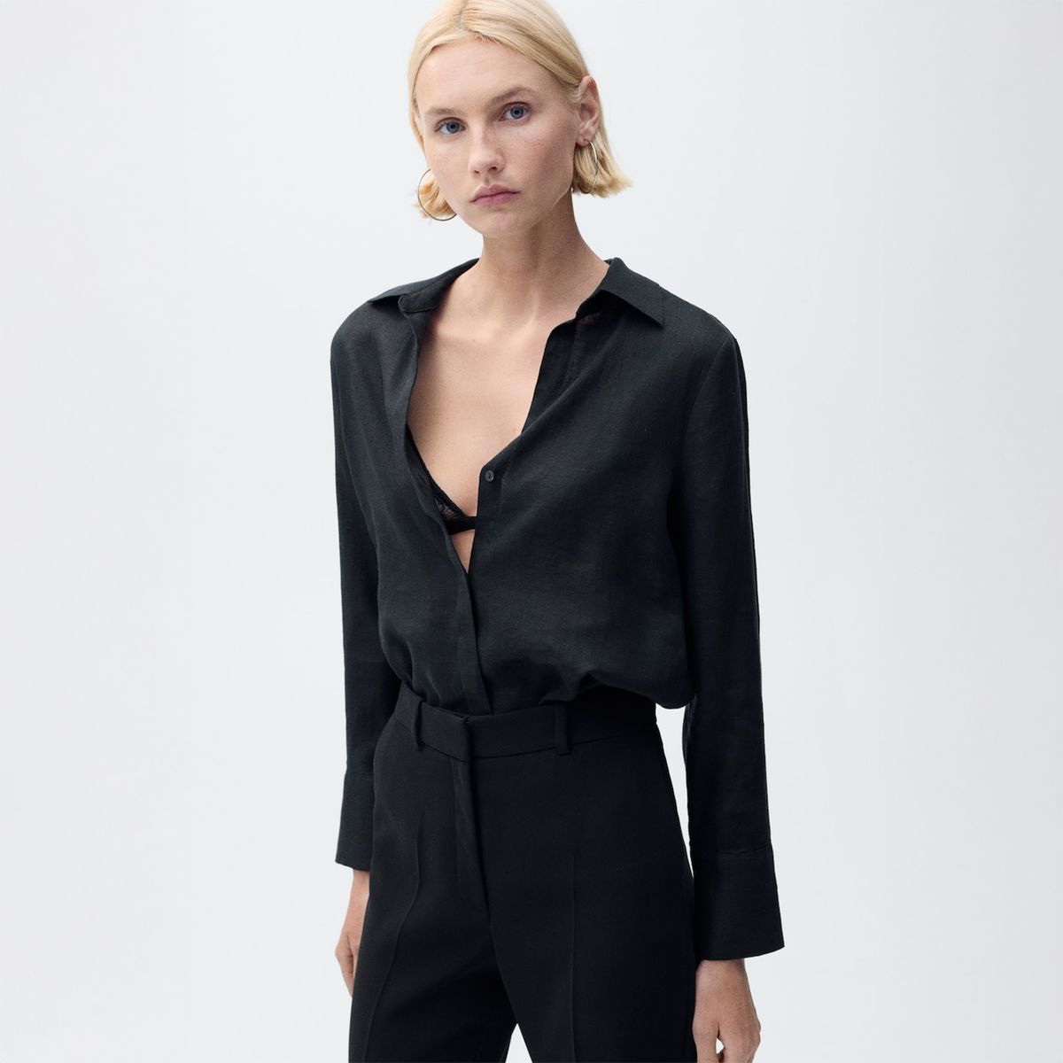 MANGO - Blusa Casual Mujer Mango