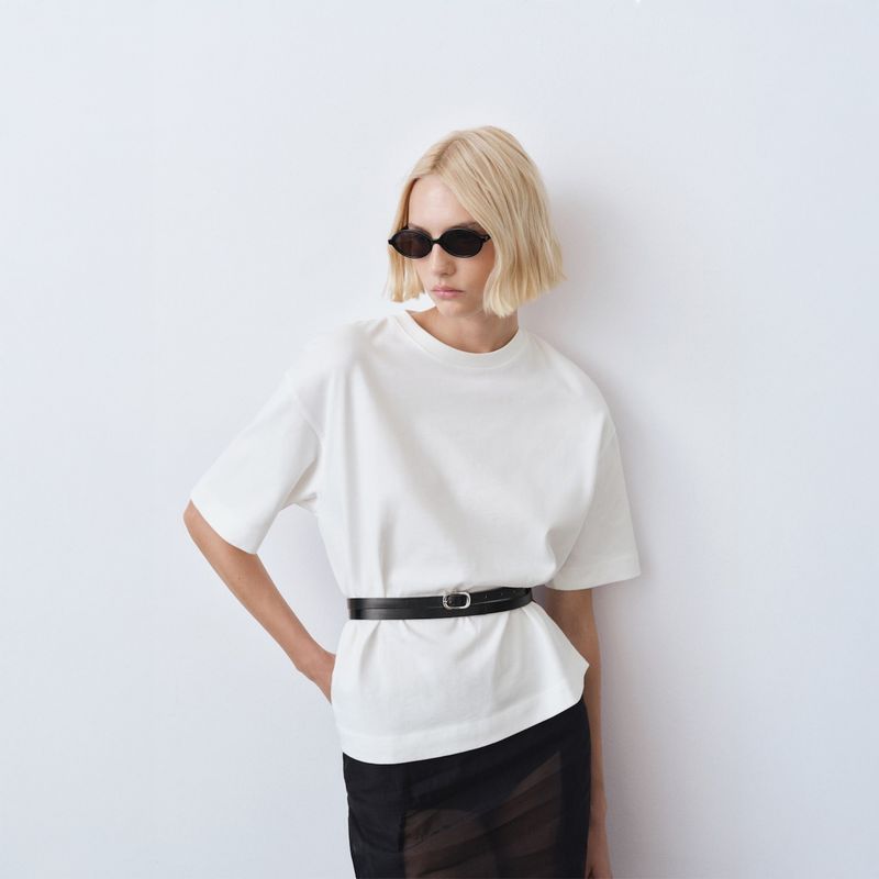 MANGO - Polo Casual 100% Algodón Mujer Mango