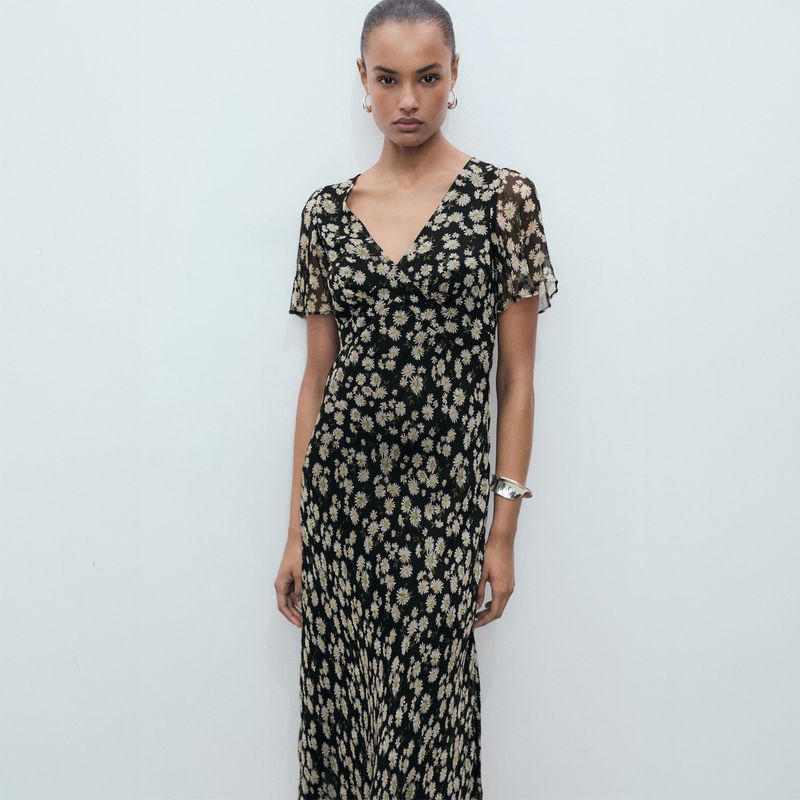 MANGO - Vestido Largo Mujer Mango