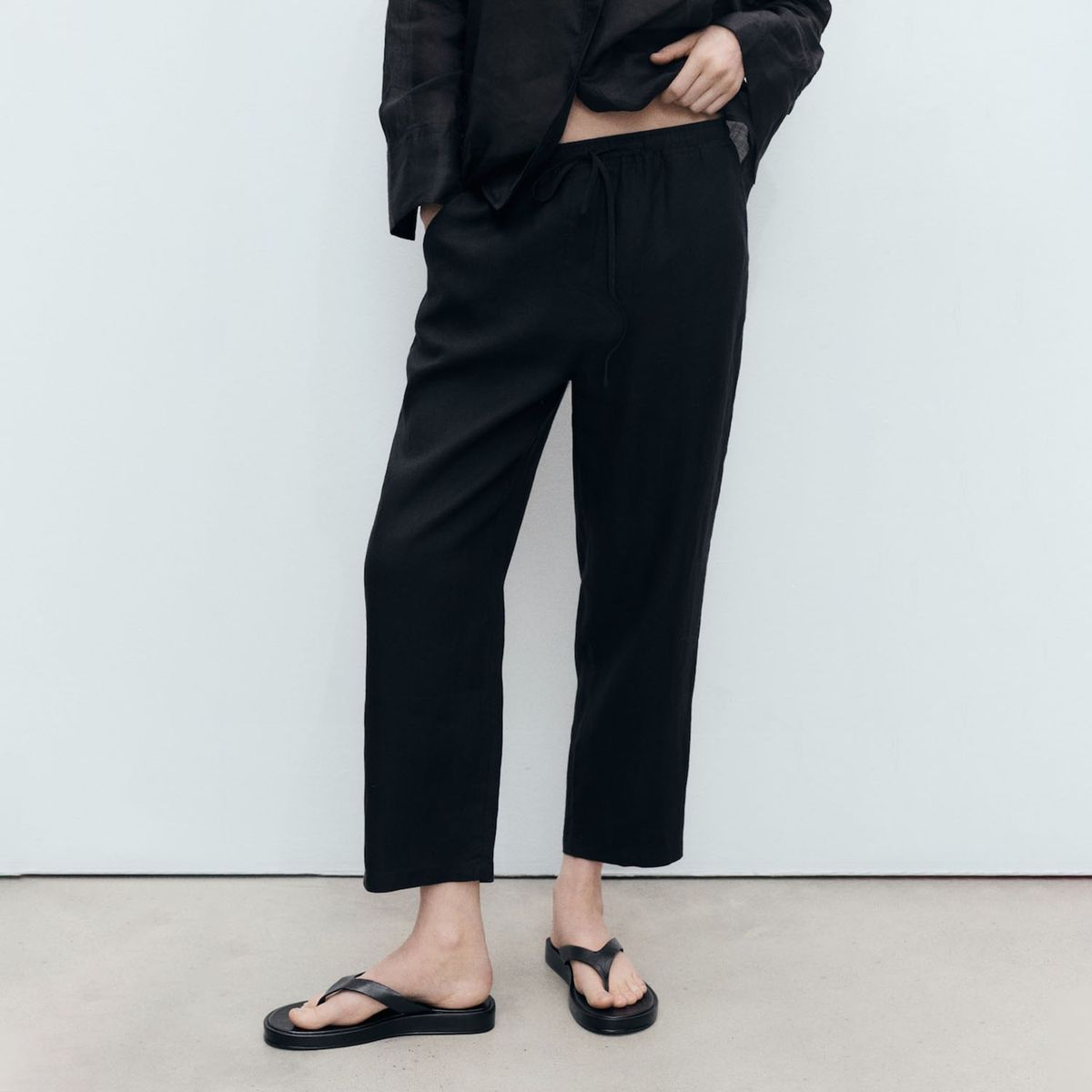 MANGO - Pantalón de Lino Mujer Mango