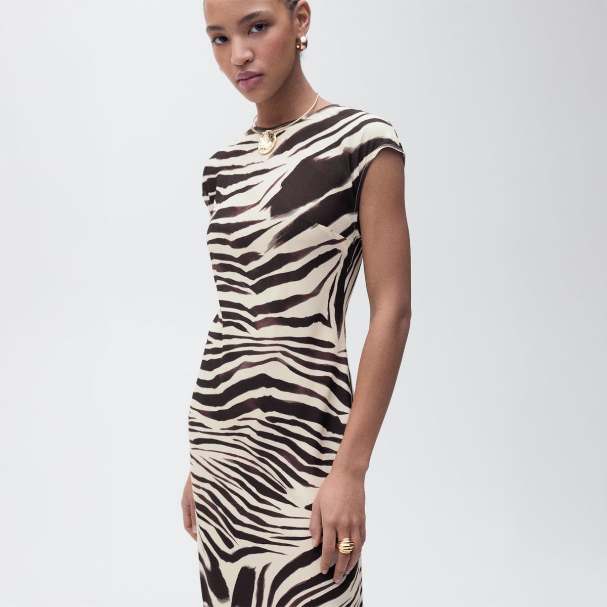 MANGO - Vestido Largo Mujer Mango