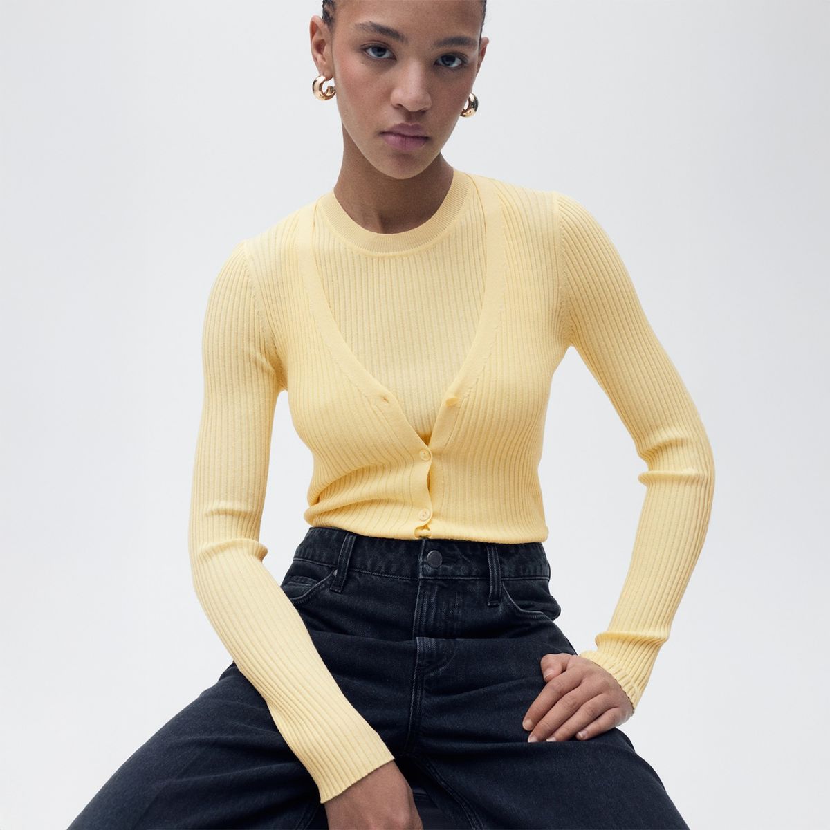 MANGO - Cardigan Casual Mujer Mango