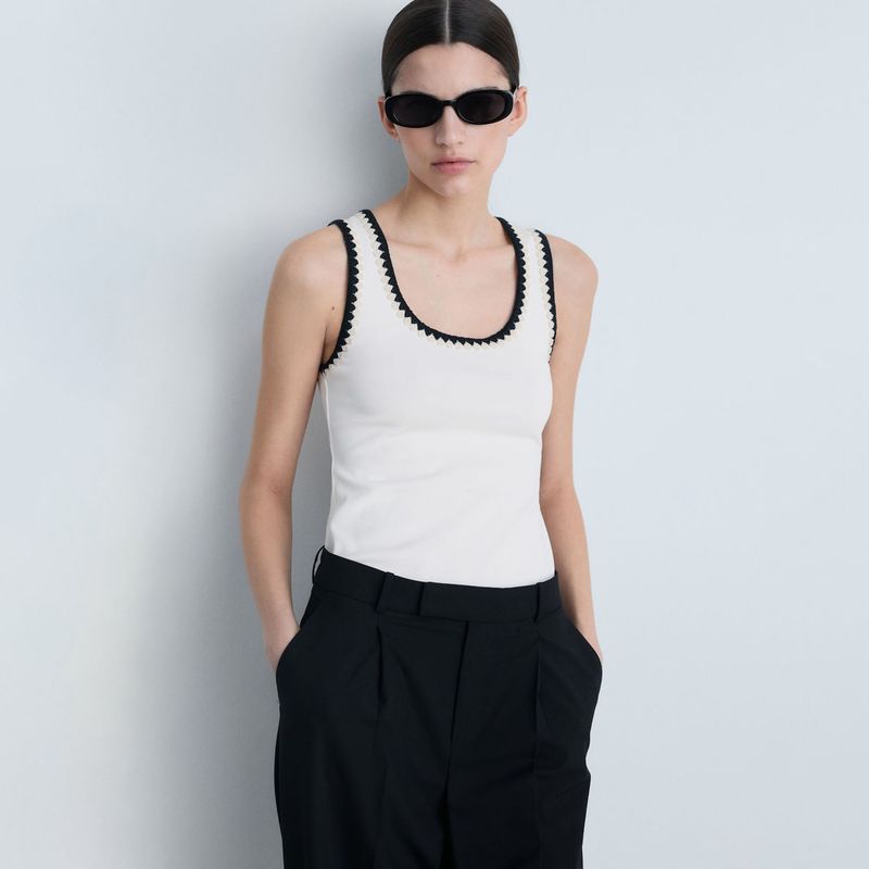 MANGO - Top Casual Mujer Mango