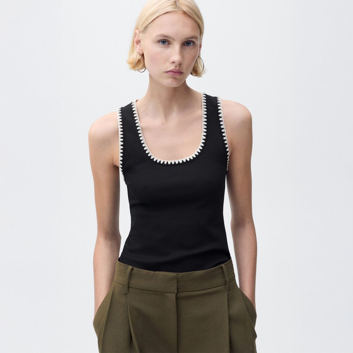 MANGO - Top Casual Mujer Mango