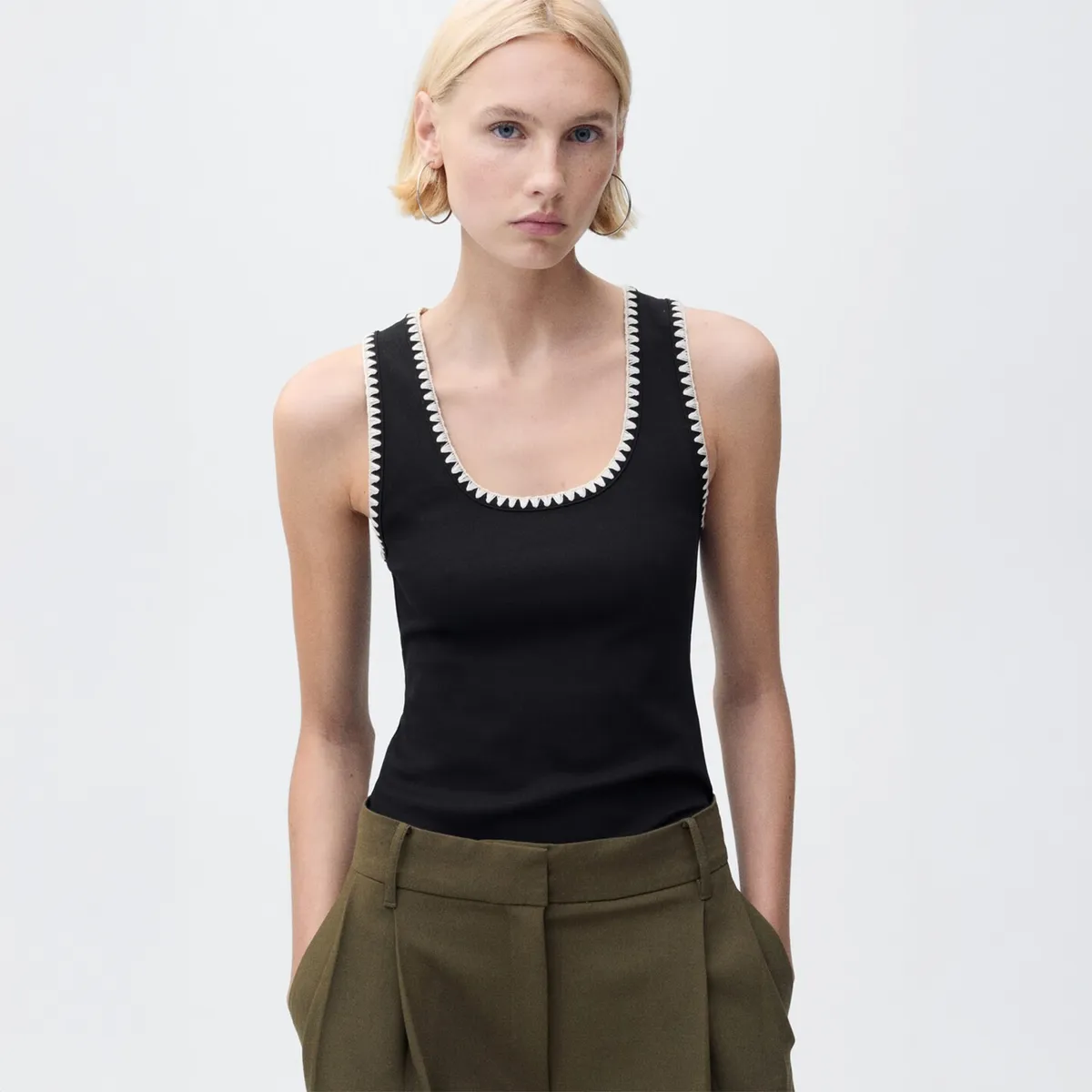 MANGO - Top Casual Mujer Mango