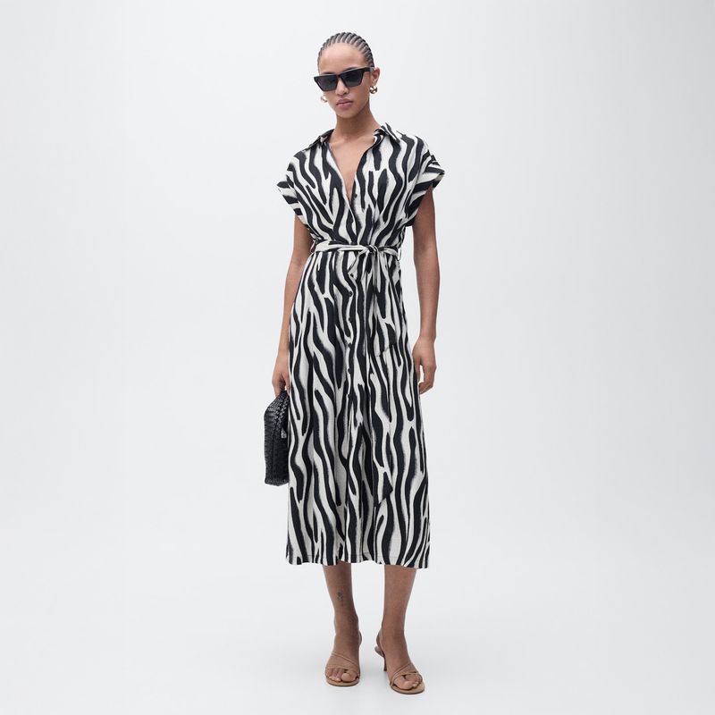 MANGO - Vestido Largo Mujer Mango