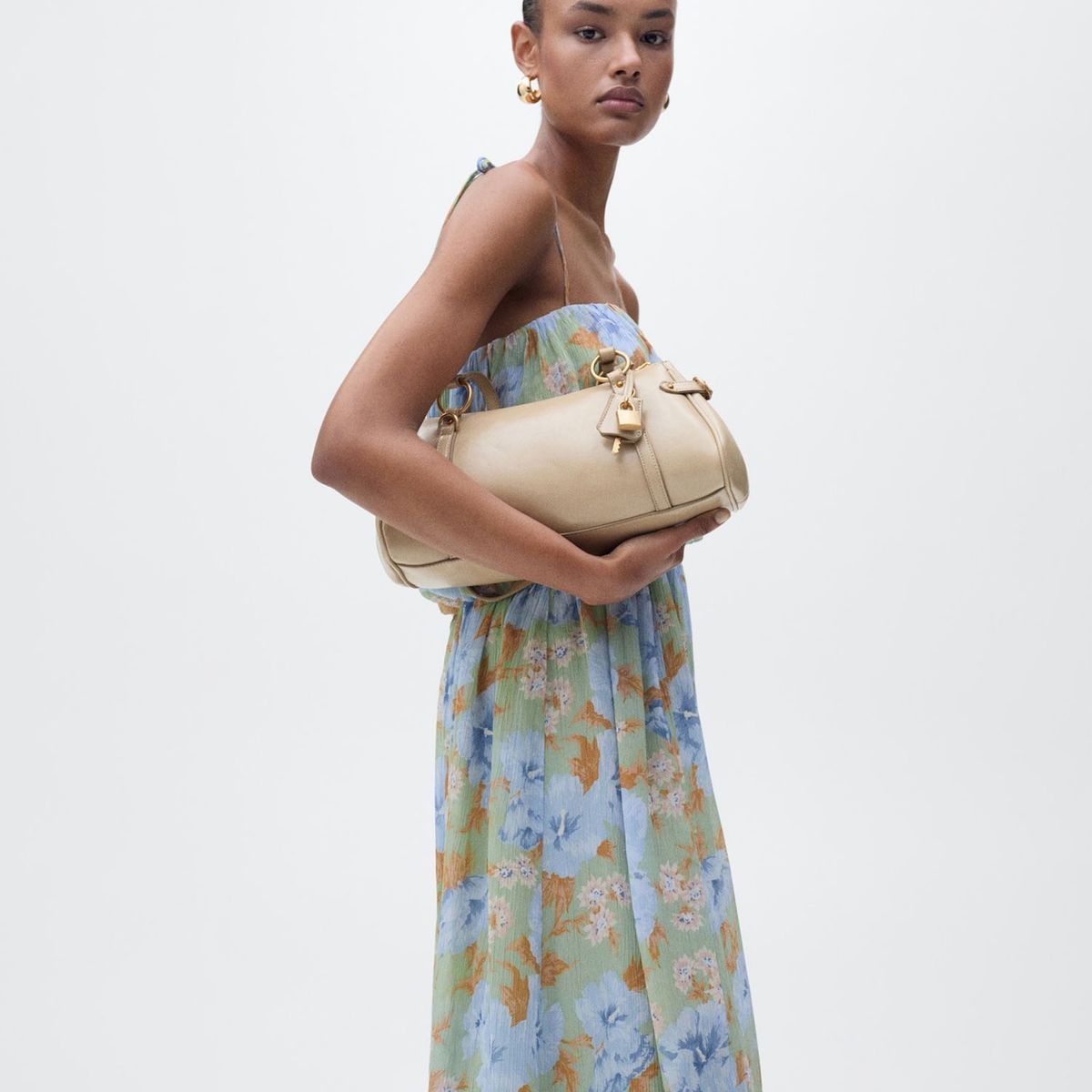 MANGO - Vestido Largo Mujer Mango