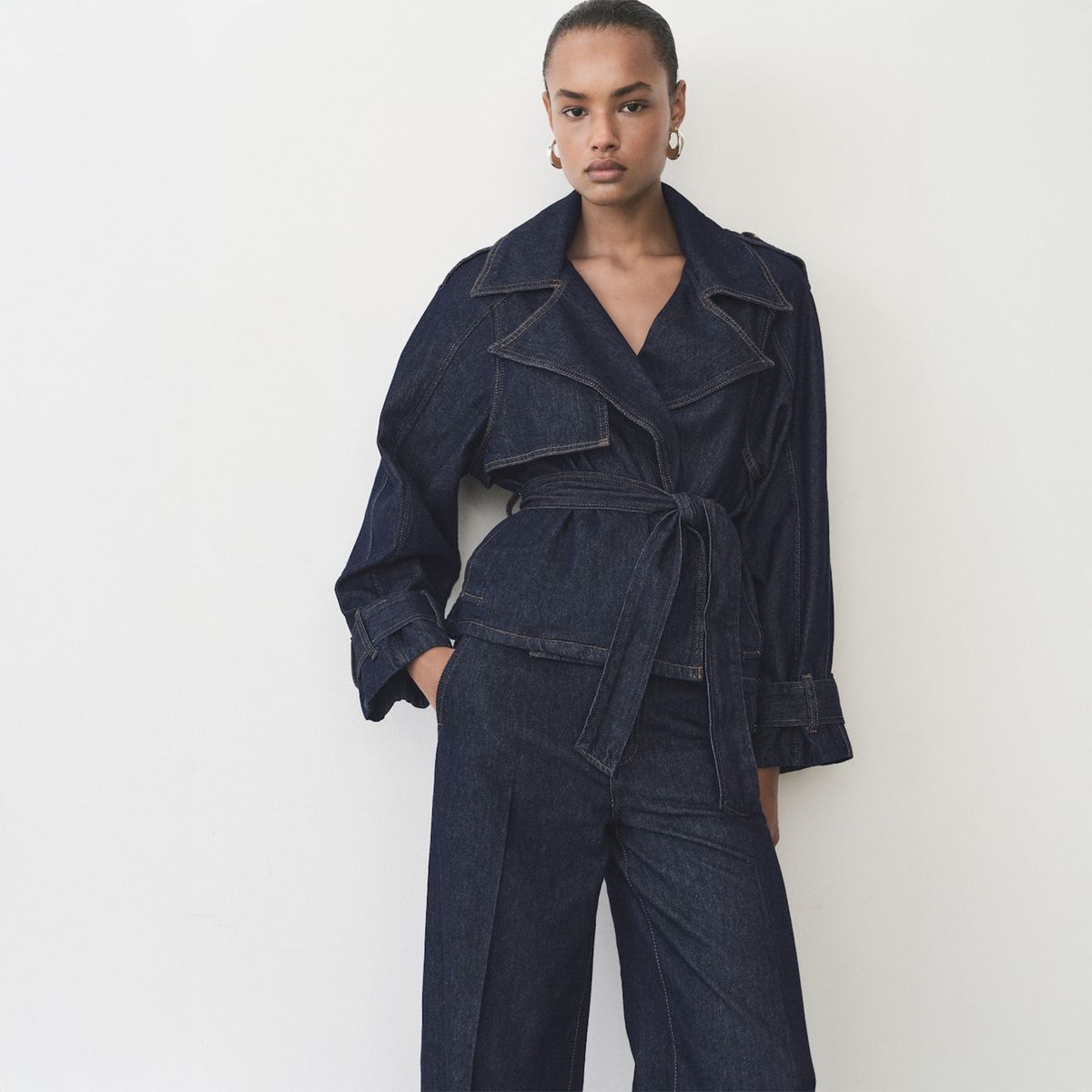 MANGO - Casaca De Jean Mujer Mango