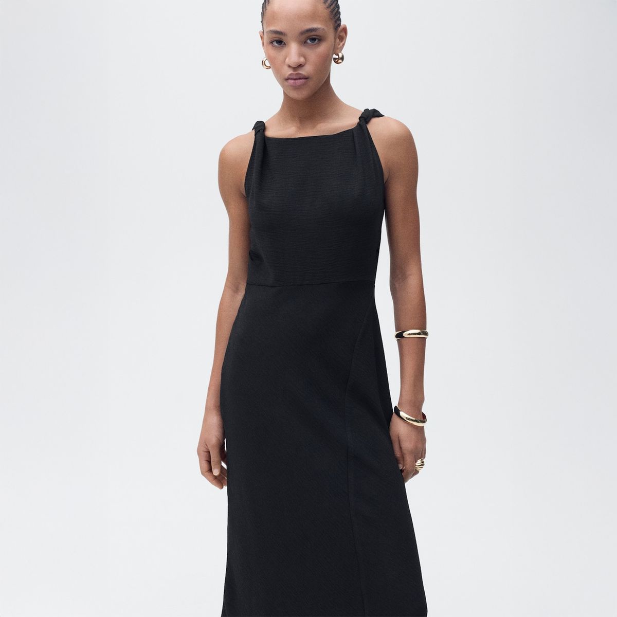 MANGO - Vestido Largo Mujer Mango