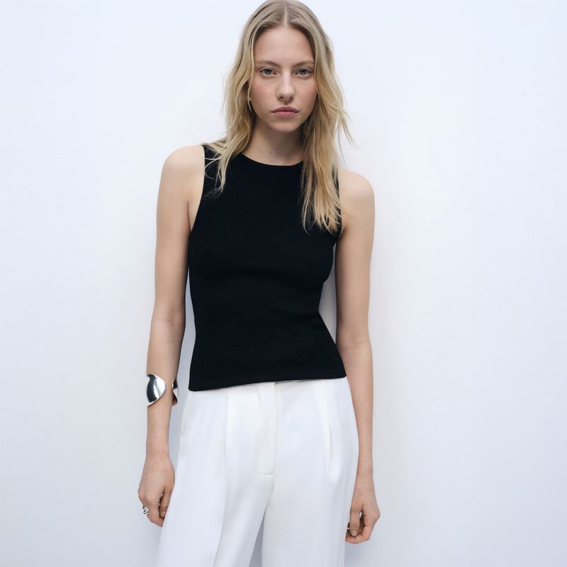 MANGO - Top Casual Mujer Mango