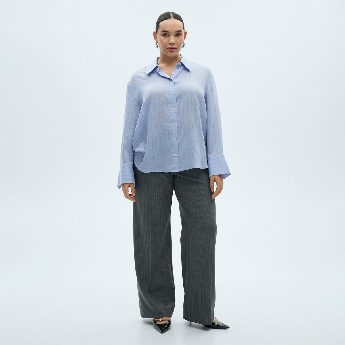 MANGO - Blusa Casual Mujer Mango