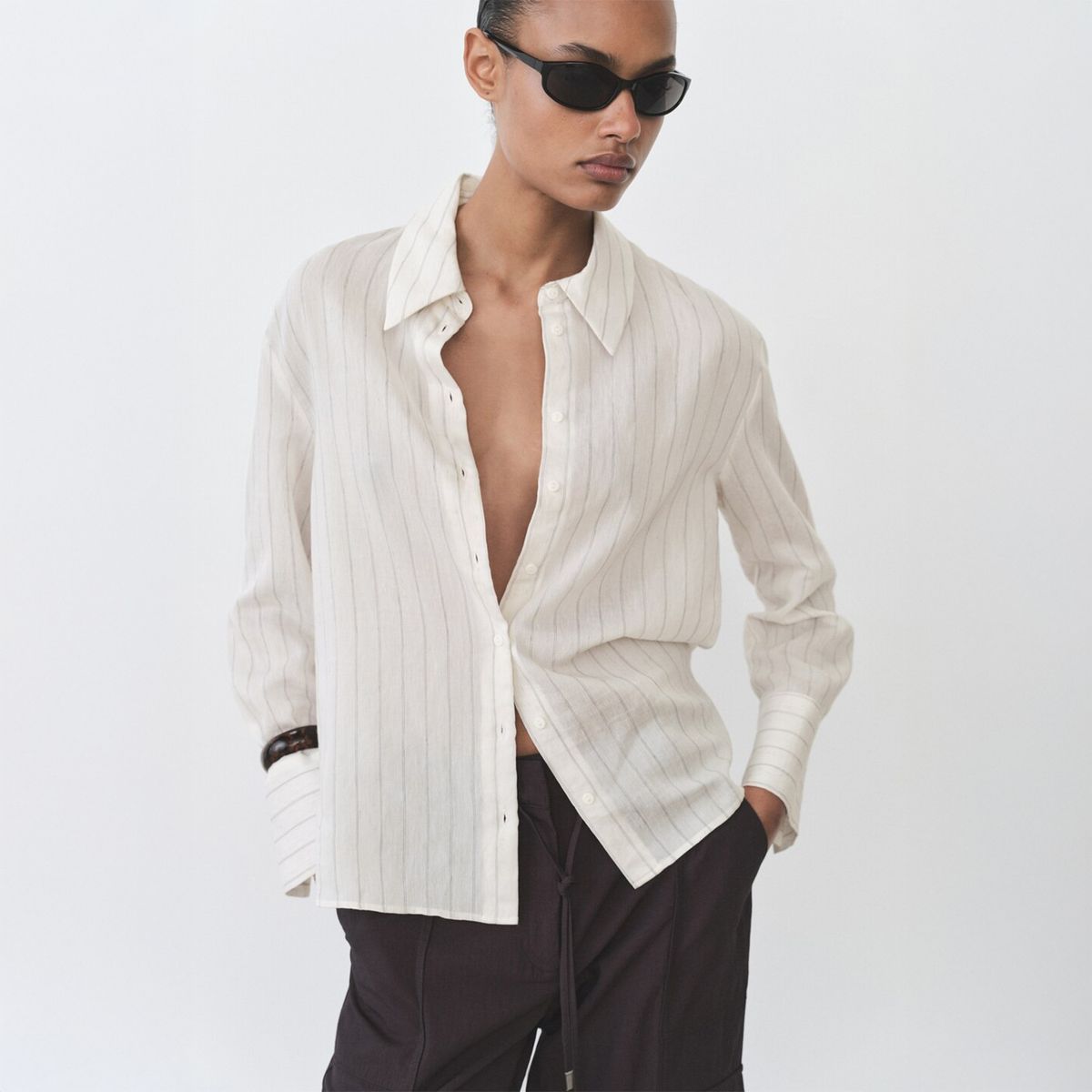 MANGO - Blusa Casual Mujer Mango