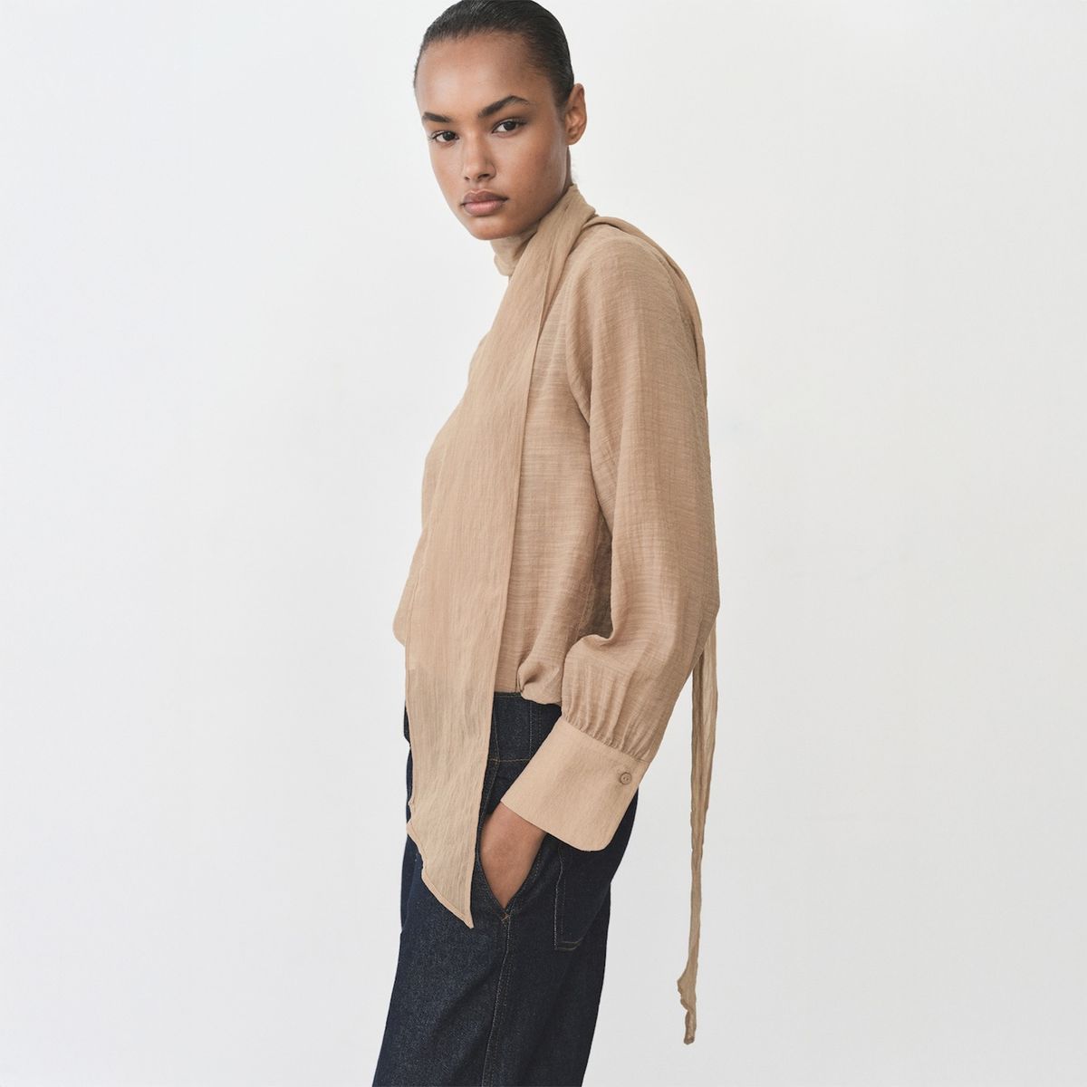 MANGO - Blusa Casual Mujer Mango