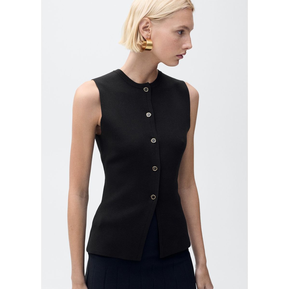 MANGO - Chaleco Casual Mujer Mango