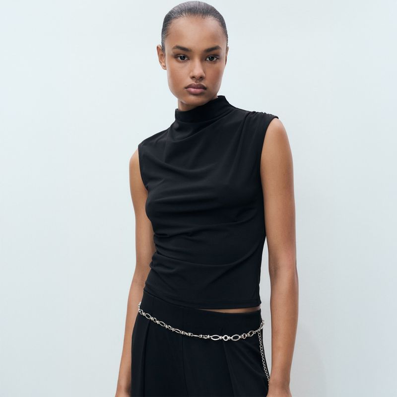 MANGO - Top Casual Mujer Mango