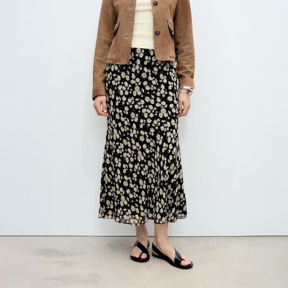 MANGO - Falda Larga Mujer Mango