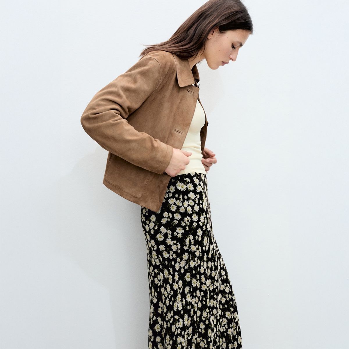 MANGO - Falda Larga Mujer Mango