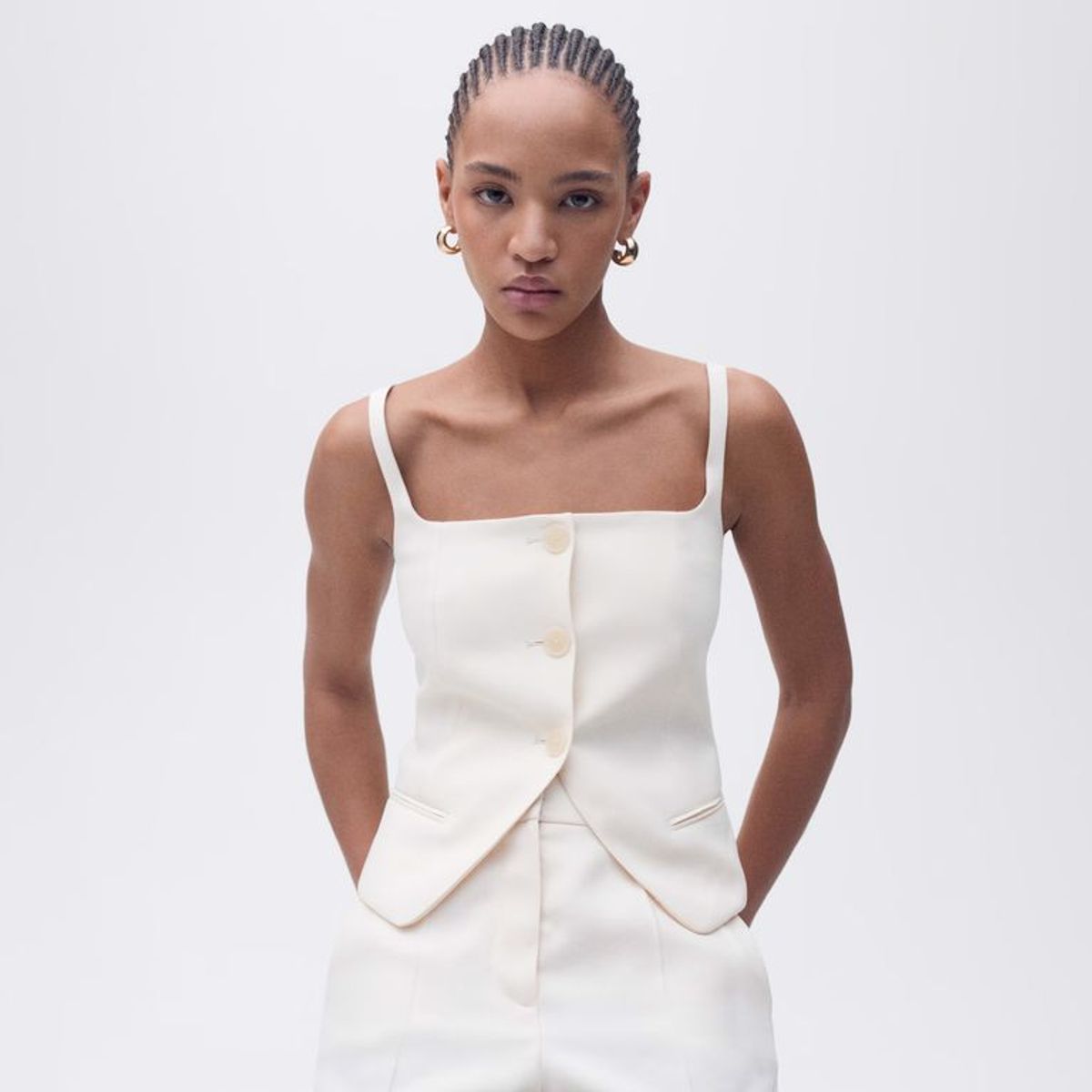 MANGO - Chaleco Casual Mujer Mango