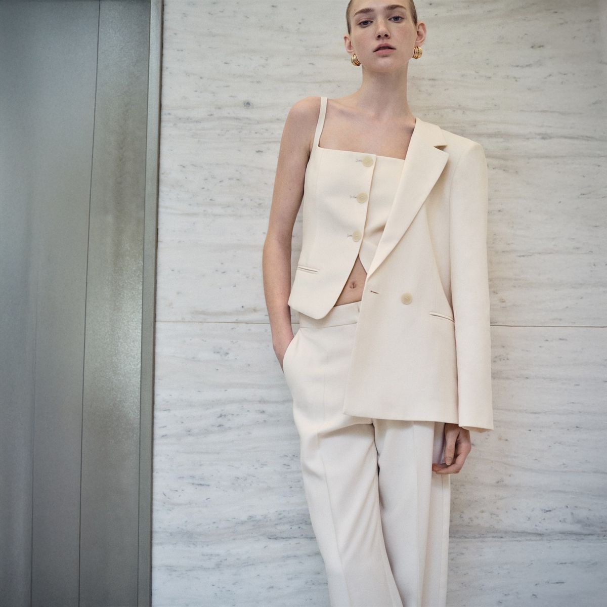 MANGO - Chaleco Casual Mujer Mango