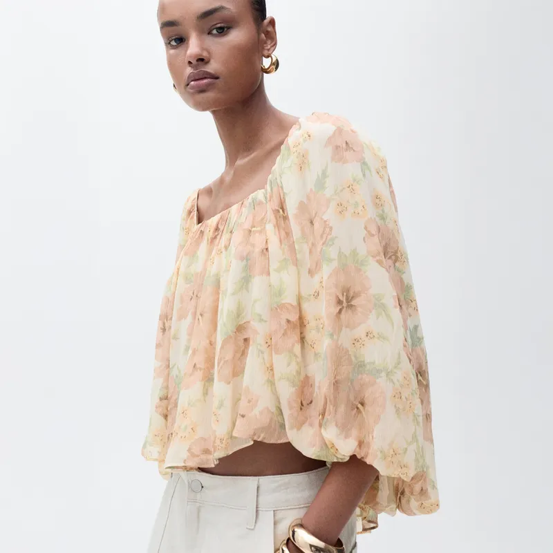 MANGO - Blusa Casual Mujer Mango