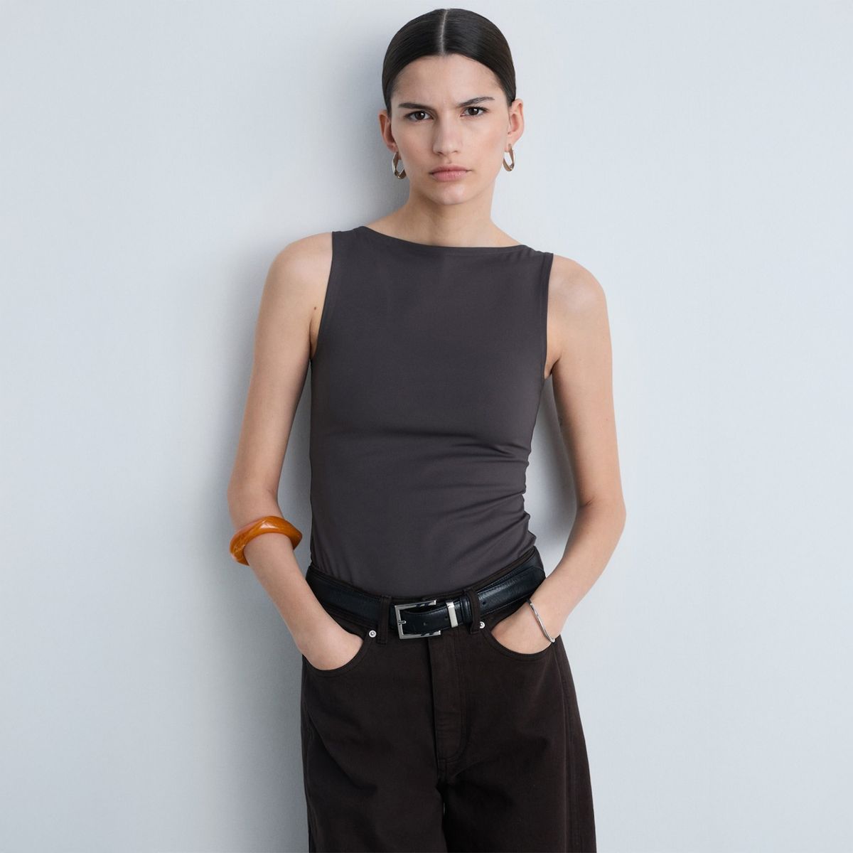 MANGO - Top Casual Mujer Mango