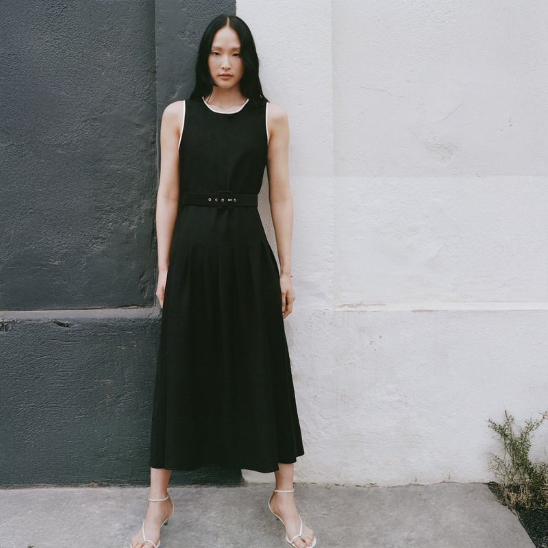 MANGO - Vestido Largo Mujer Mango