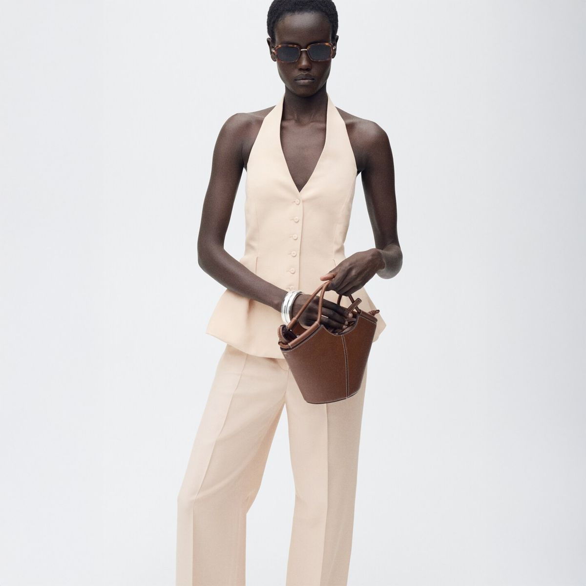 MANGO - Pantalón Straight Mujer Mango