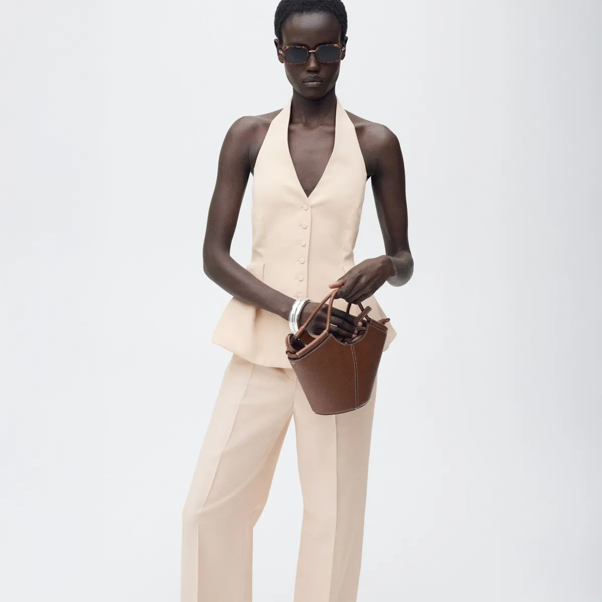 MANGO - Pantalón Straight Mujer Mango