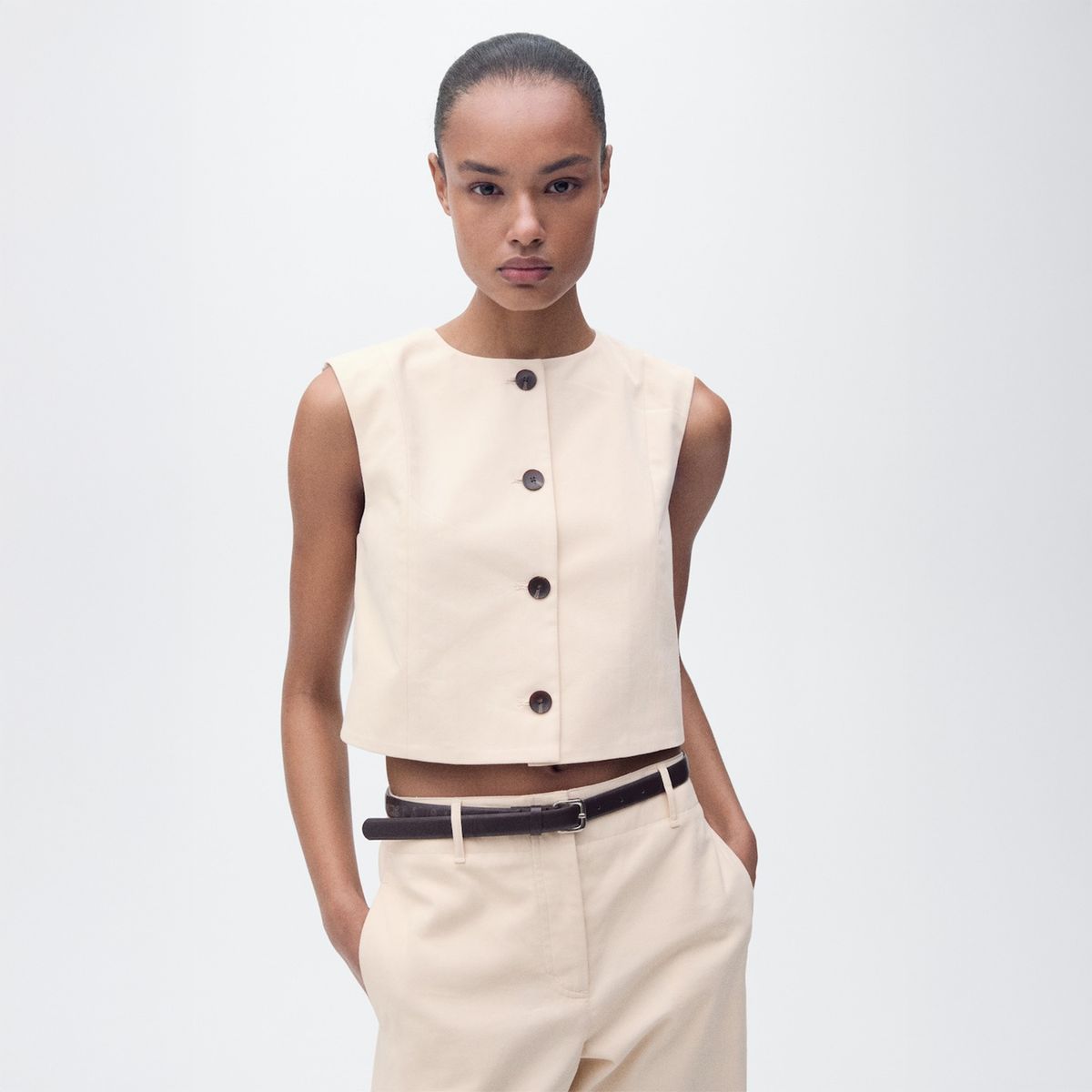 MANGO - Top Casual Mujer Mango